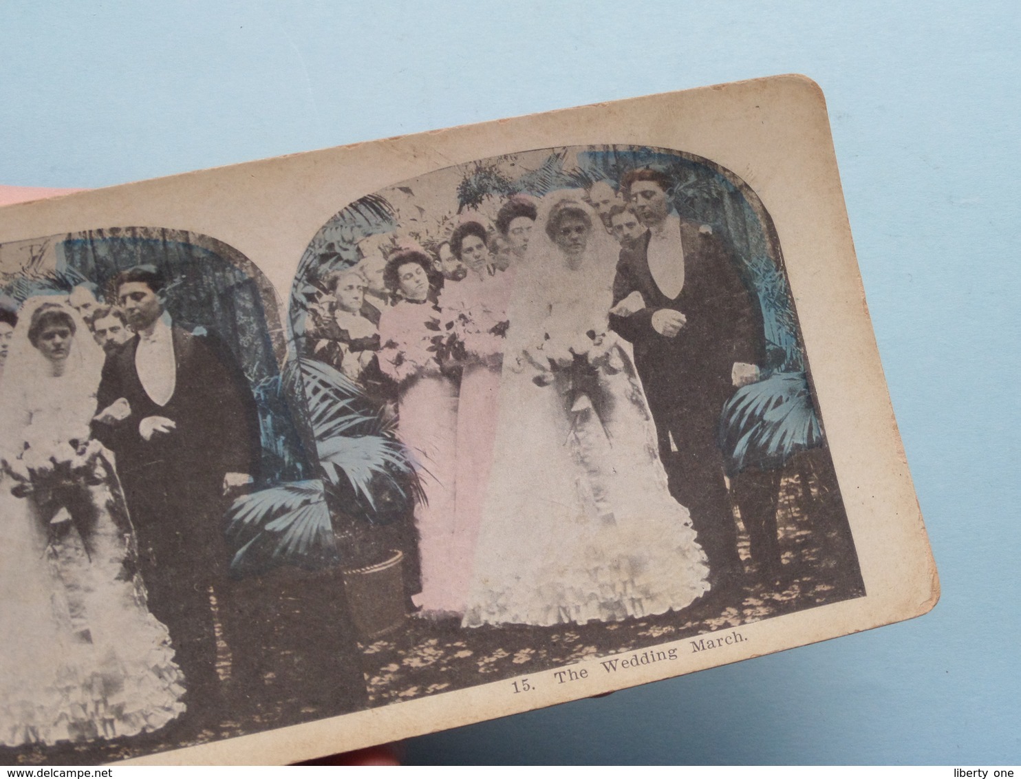 15 : THE WEDDING MARCH ( Carte STEREO Card PHOTO ) Zie / Voir / See Photos ) ! - Photos Stéréoscopiques