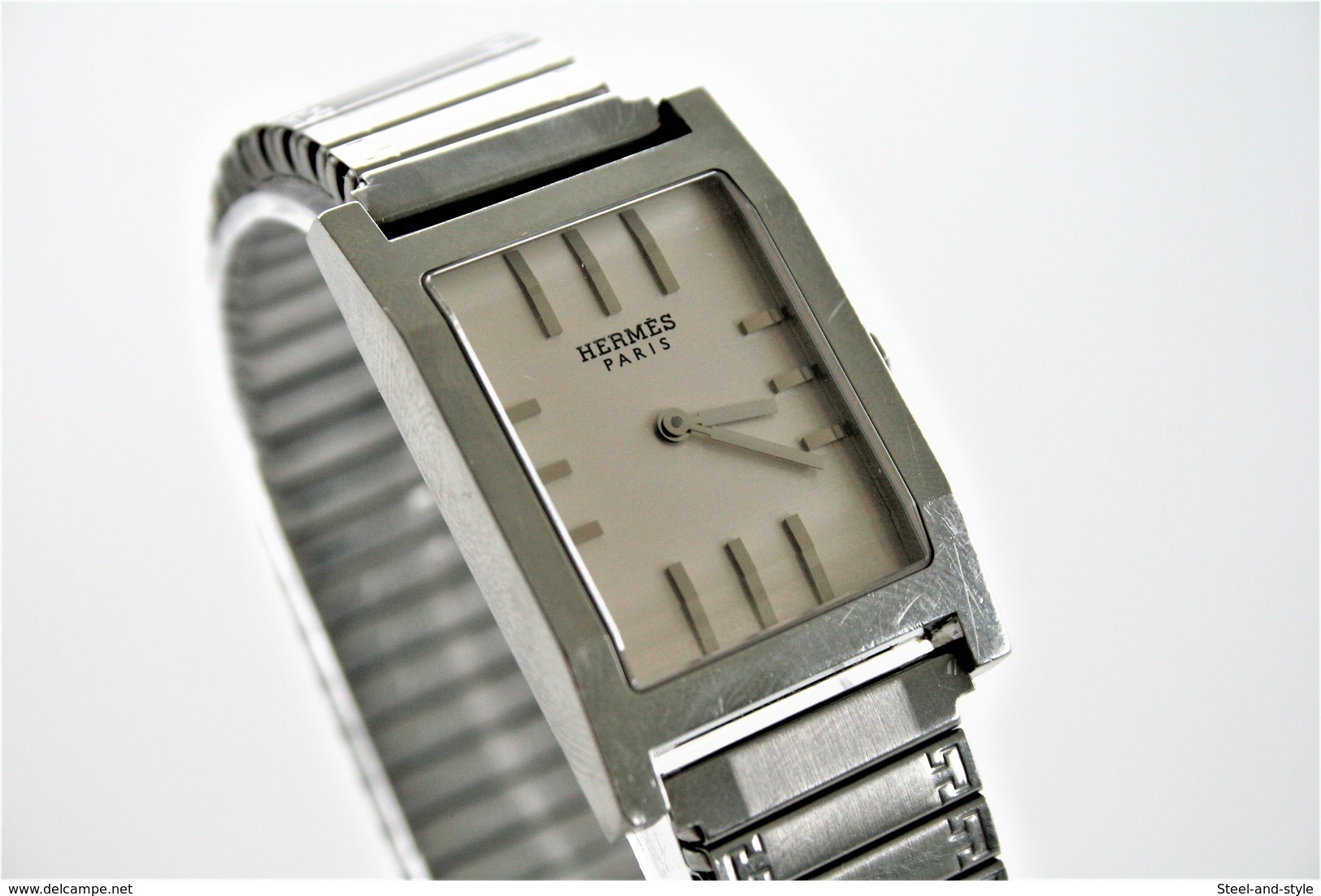 Watches : HERMES PARIS MEN TANDEM COLLECTOR ITEM  - 1980's - Original - Running - Excelent - Montres Haut De Gamme