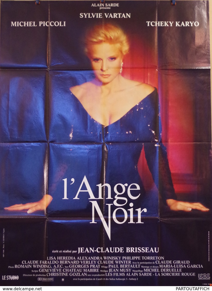 Aff Ciné Orig  L'ANGE NOIR (Jean-Claude Brisseau/1994) Sylvie Vartan 120x160cm - Plakate & Poster