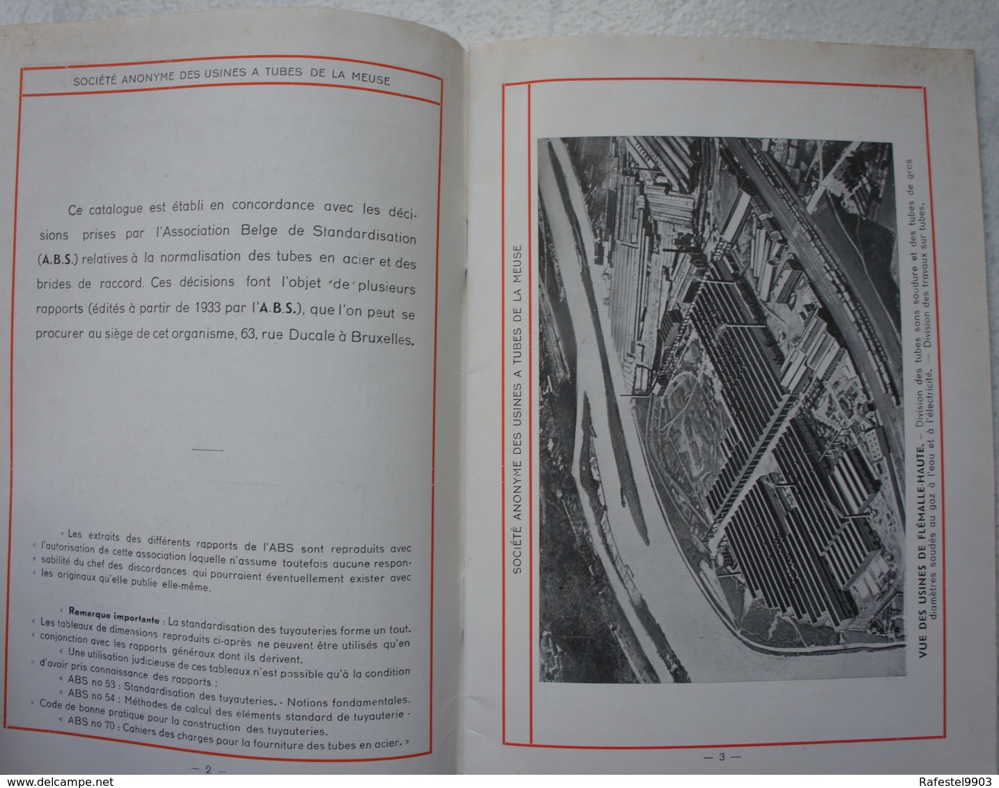 Cataloguex2 FLEMALLE HAUTE Sclessin Jemappes Usine à Tubes de la Meuse Tuyauterie et assemblages Catalogue D et G39