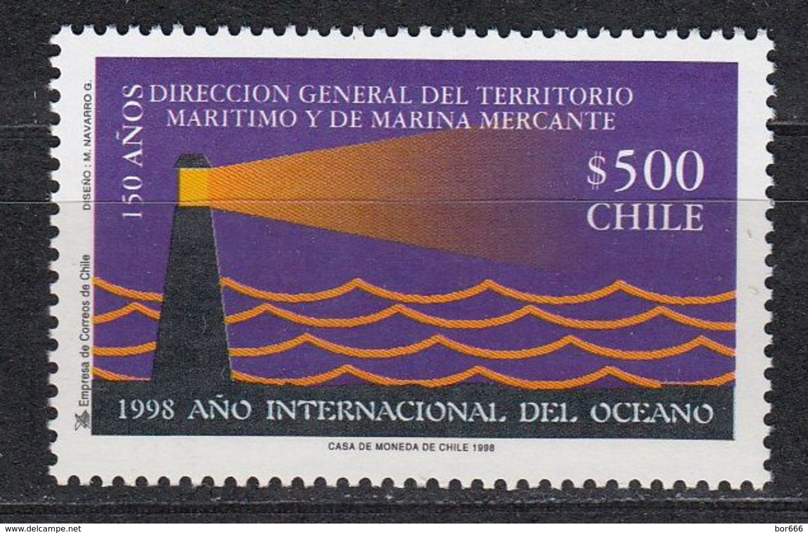 Chile - LIGHTHOUSE 1998 MNH - Chile