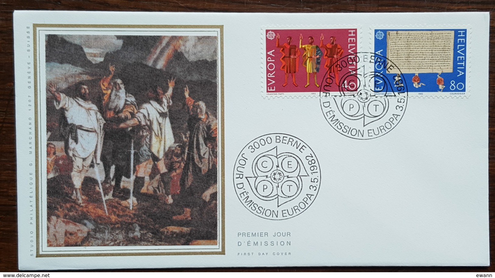 Suisse - FDC 1982 - YT N°1150, 1151 - Europa / Faits Historiques - FDC