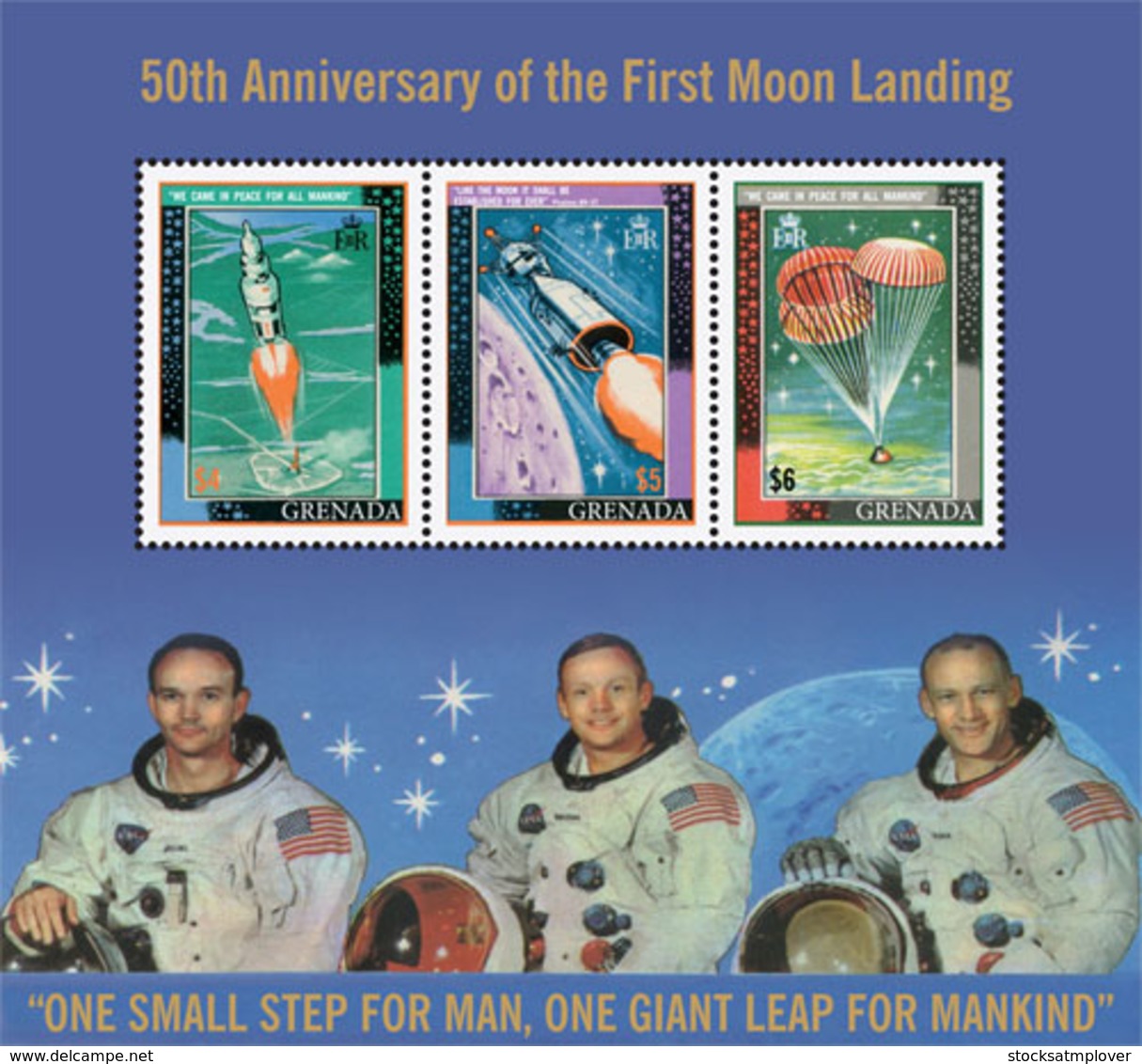 Grenada  2019  First Moon Landing ,space  I201903 - Grenada (1974-...)