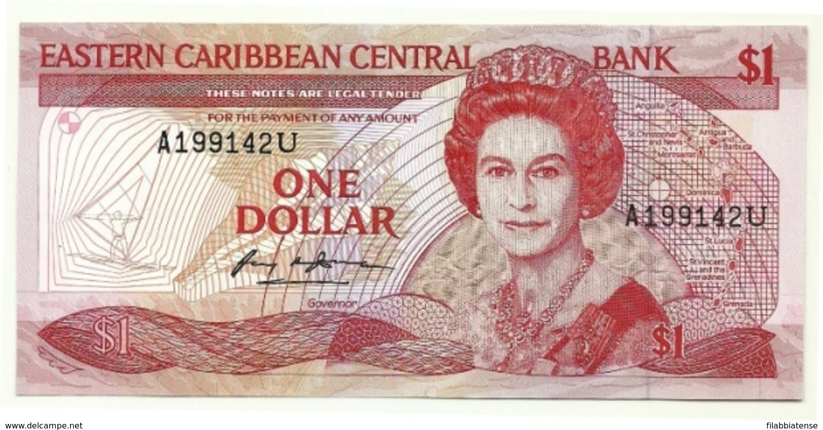 Anguilla - 1 Dollar 1988     ++++++ - Caraibi Orientale