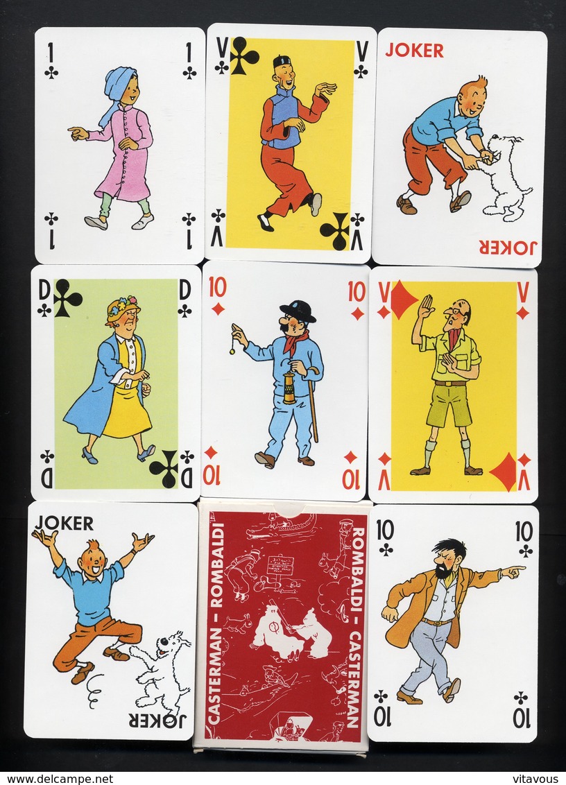 Tintin BD   Jeu De 54 Cartes à Jouer Joker - 54 Cartes