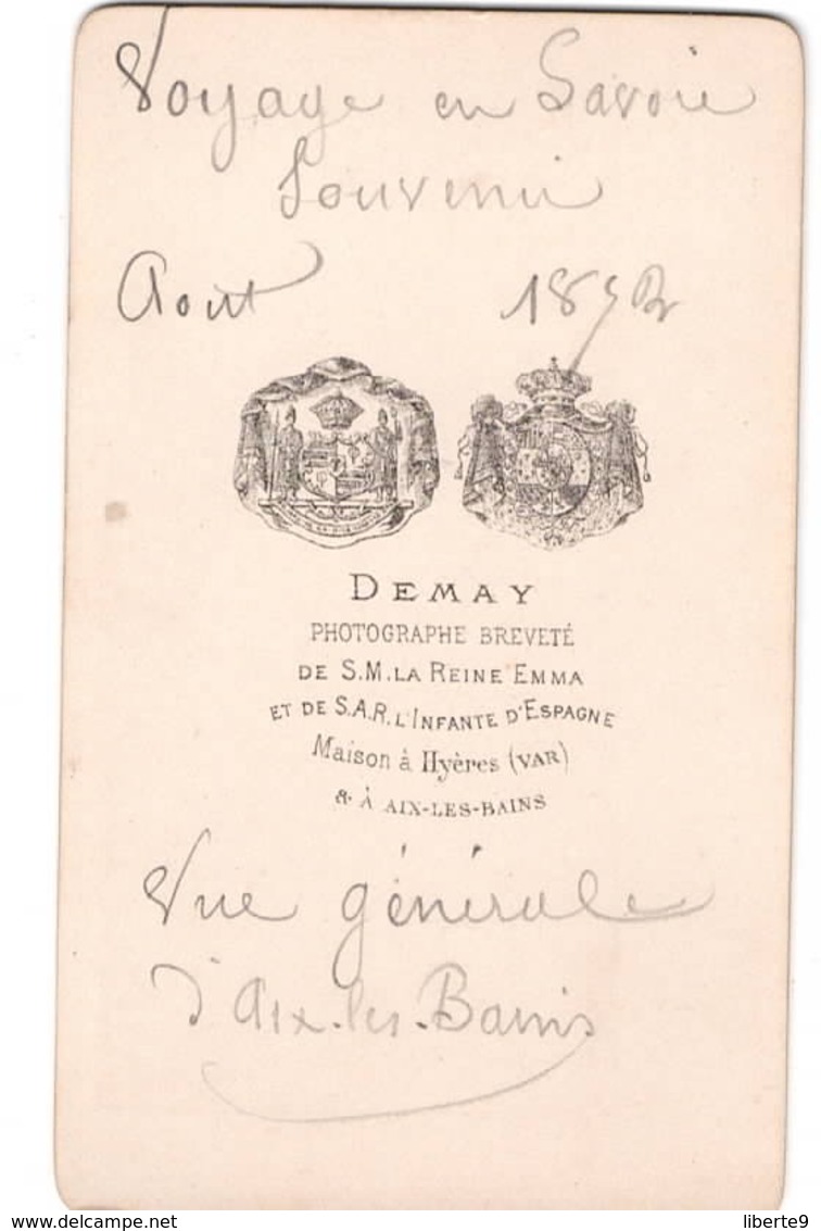 AIX LES BAINS 1852  - Photo Cdv DEMAY Vue Générale D - Anciennes (Av. 1900)