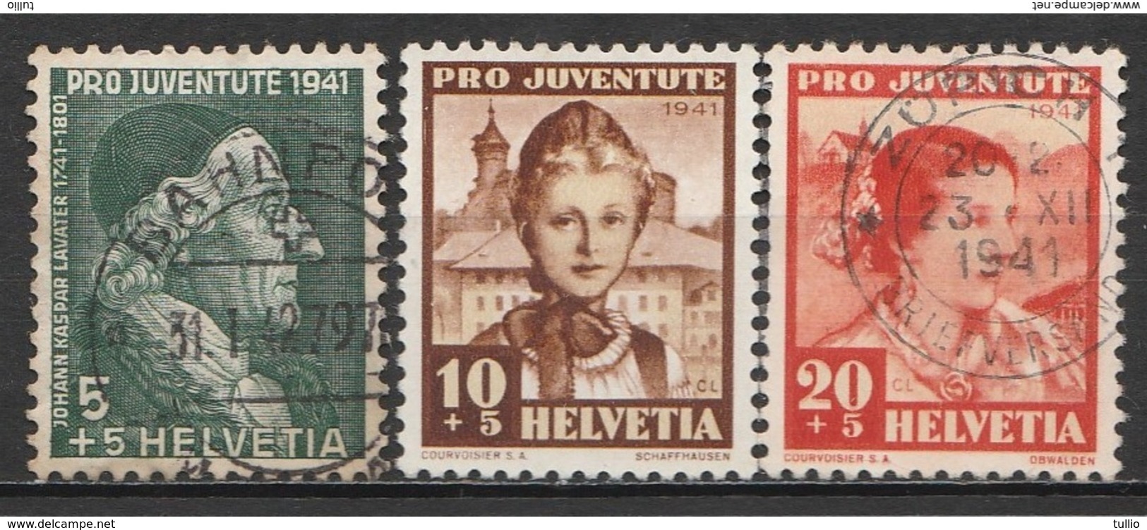 Helvetia 1941 Cancelled At A - Usati