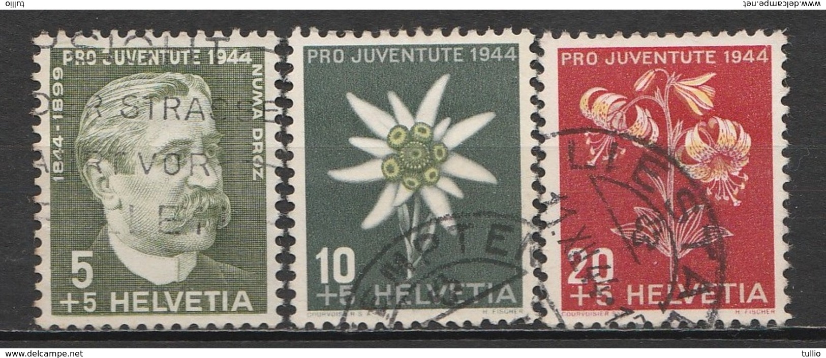 Helvetia 1944 Cancelled At A - Usati