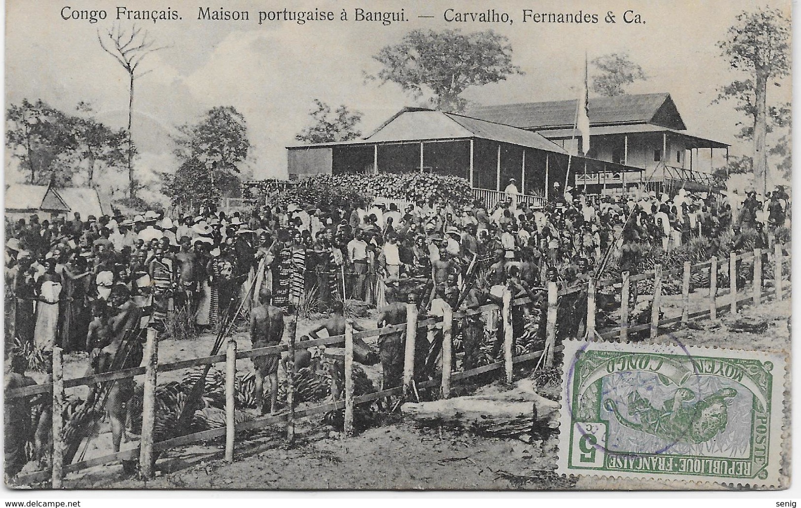 Auguste Béchaud - Congo Français - Maison Portugaise à Bangui - Carvalho Fernandes & Ca - - Französisch-Kongo