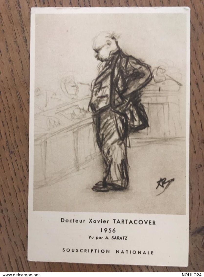 CPM, Docteur XAVIER TARTACOVER (TARTAKOVER), 1956, Illustrateur Signé A.Baratz, écrite En 1965 - Echecs