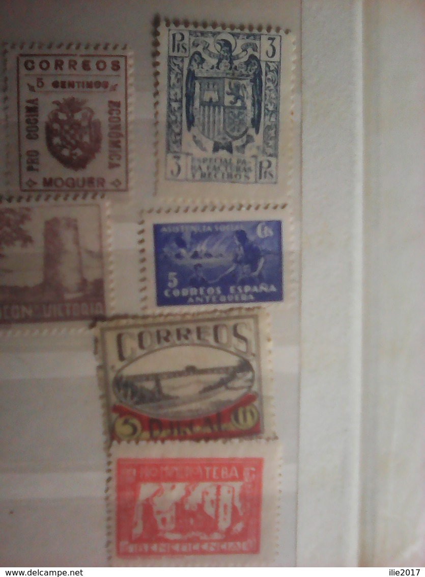 11 Local Stamps From Spain - Nationalist Issues