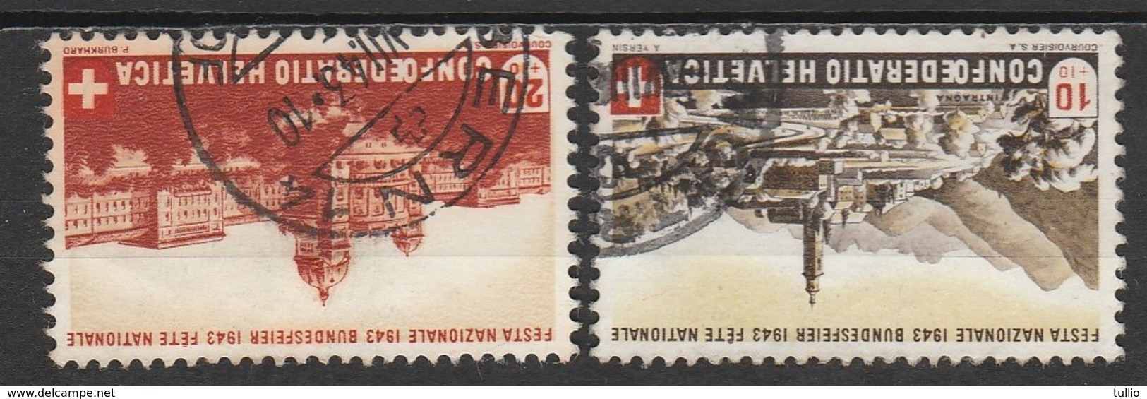 Helvetia 1943 Cancelled At A - Usati