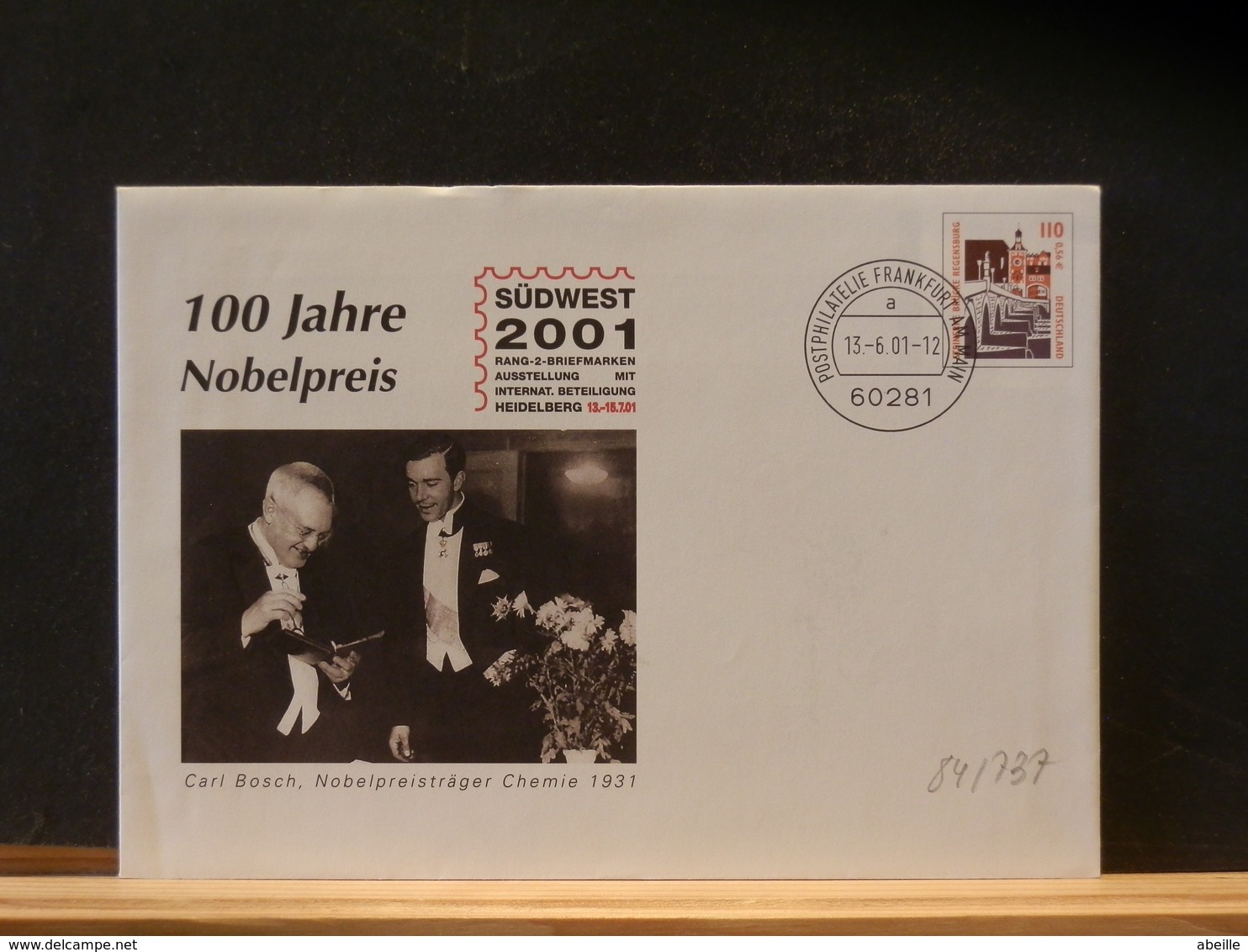 84/737  ENVELOPPE ALLEMAGNE  2001 - Nobelpreisträger