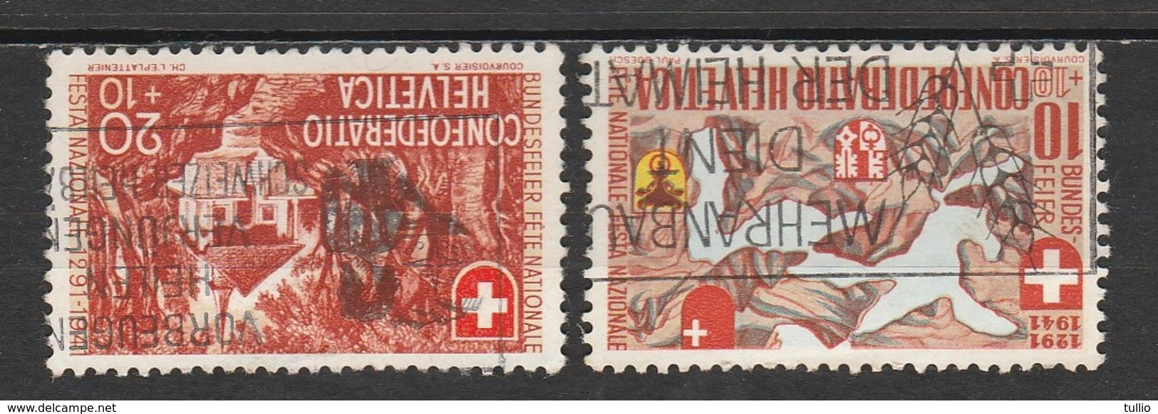 Helvetia 1941 Cancelled At A - Usati