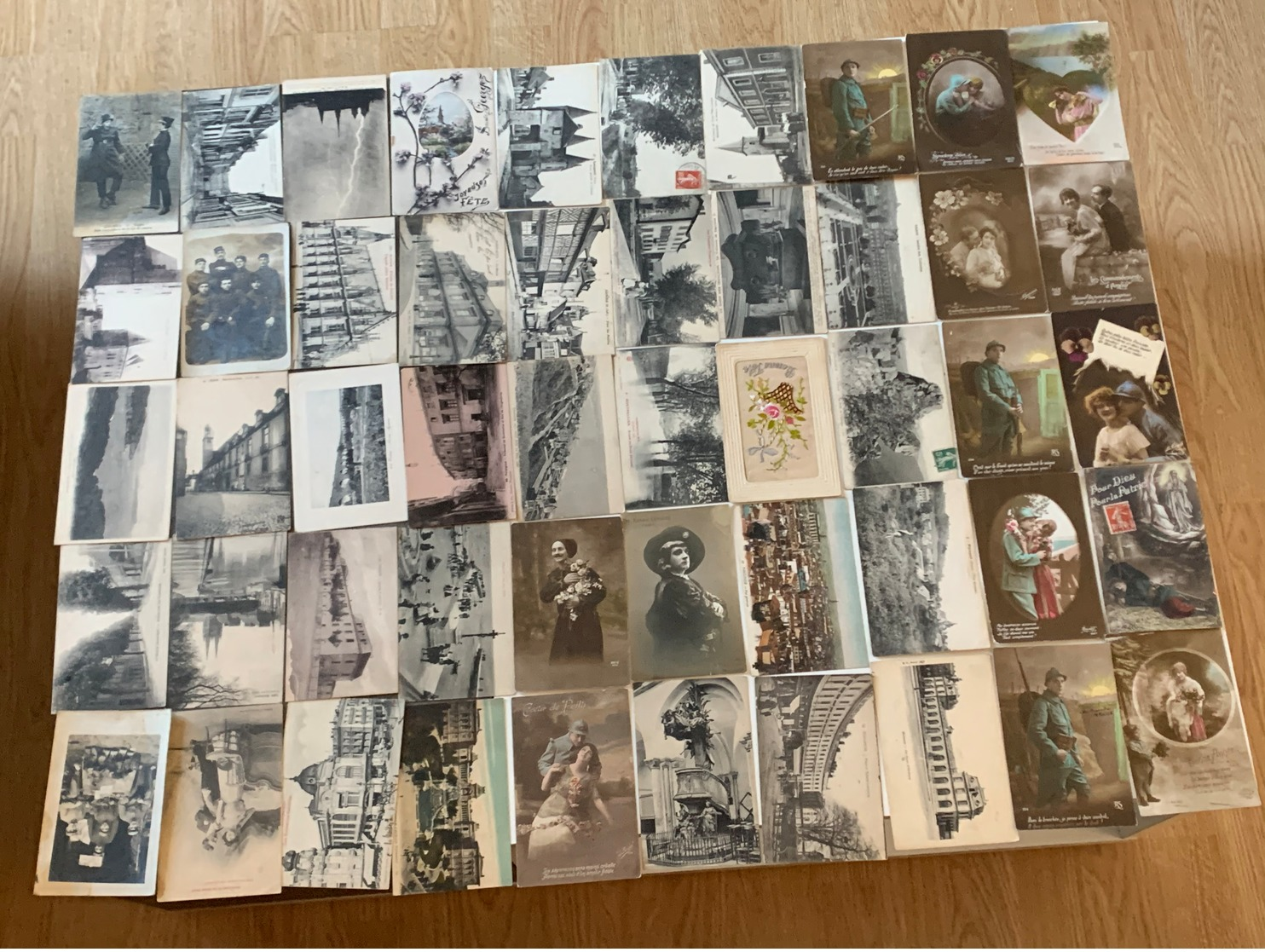 Lot De 140 Cartes Postales Correspondances D’une Familles De Soldat Grande Guerre 14/18 - Montpellier