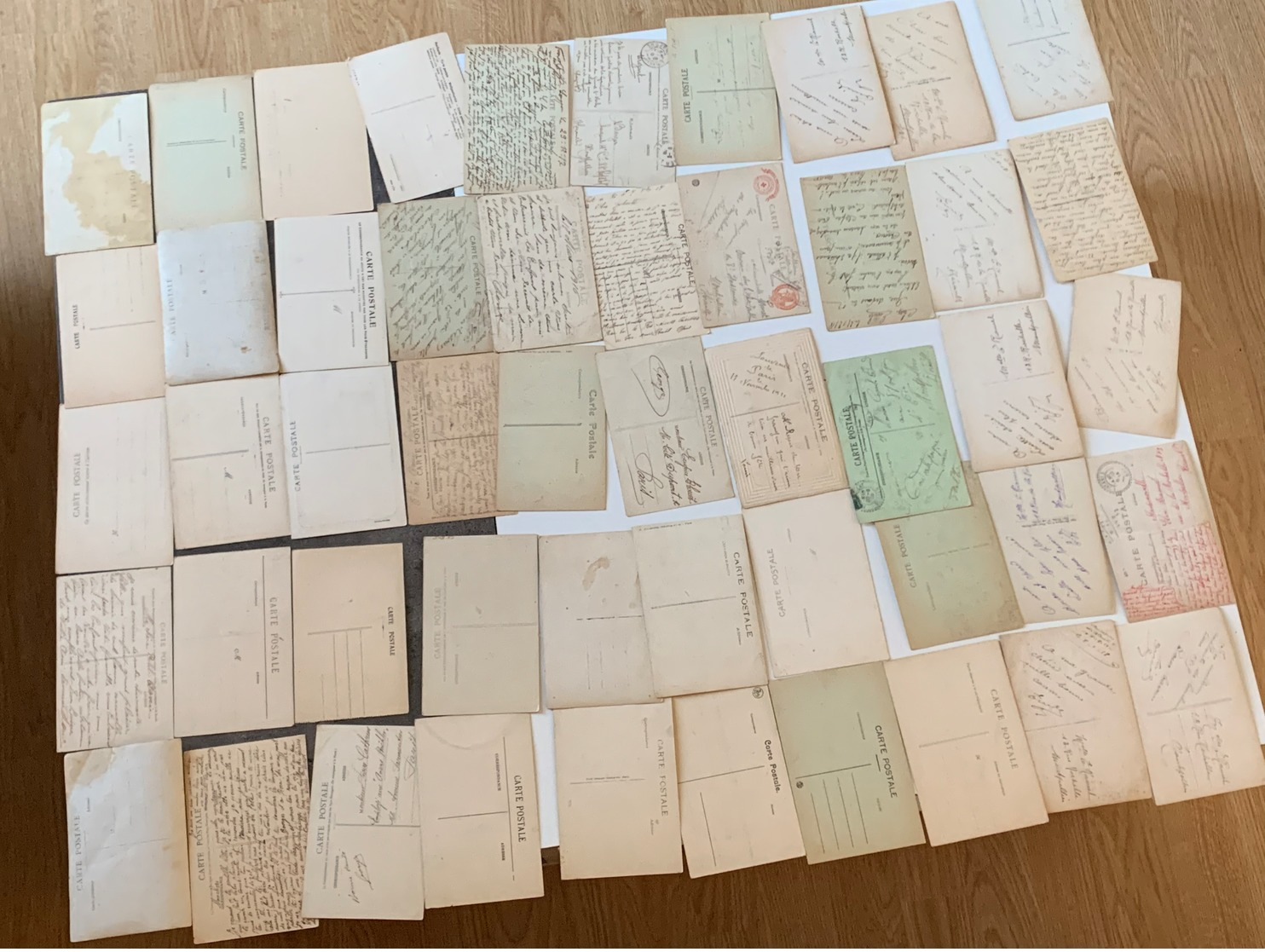Lot De 140 Cartes Postales Correspondances D’une Familles De Soldat Grande Guerre 14/18 - Montpellier