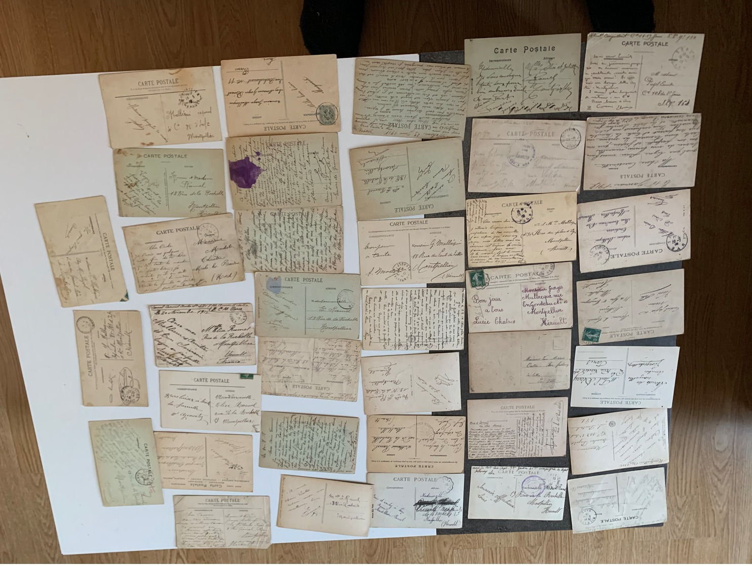 Lot de 140 cartes postales correspondances d’une familles de soldat grande guerre 14/18