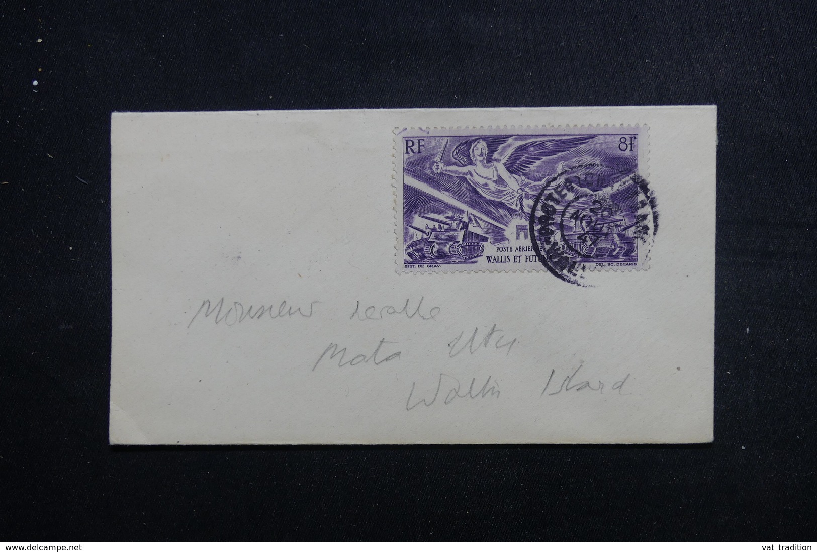 WALLIS ET FUTUNA - Affranchissement Plaisant Sur Petite Enveloppe Pour Mata Utu En 1947 - L 49361 - Briefe U. Dokumente