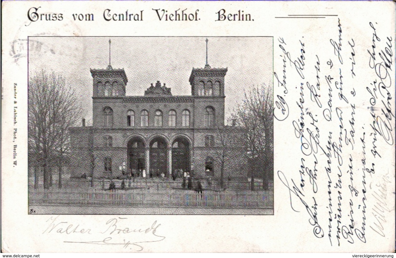 ! Seltene Alte Ansichtskarte, Gruss Vom Central Viehhof Berlin, Zentralviehhof, 1904 - Prenzlauer Berg