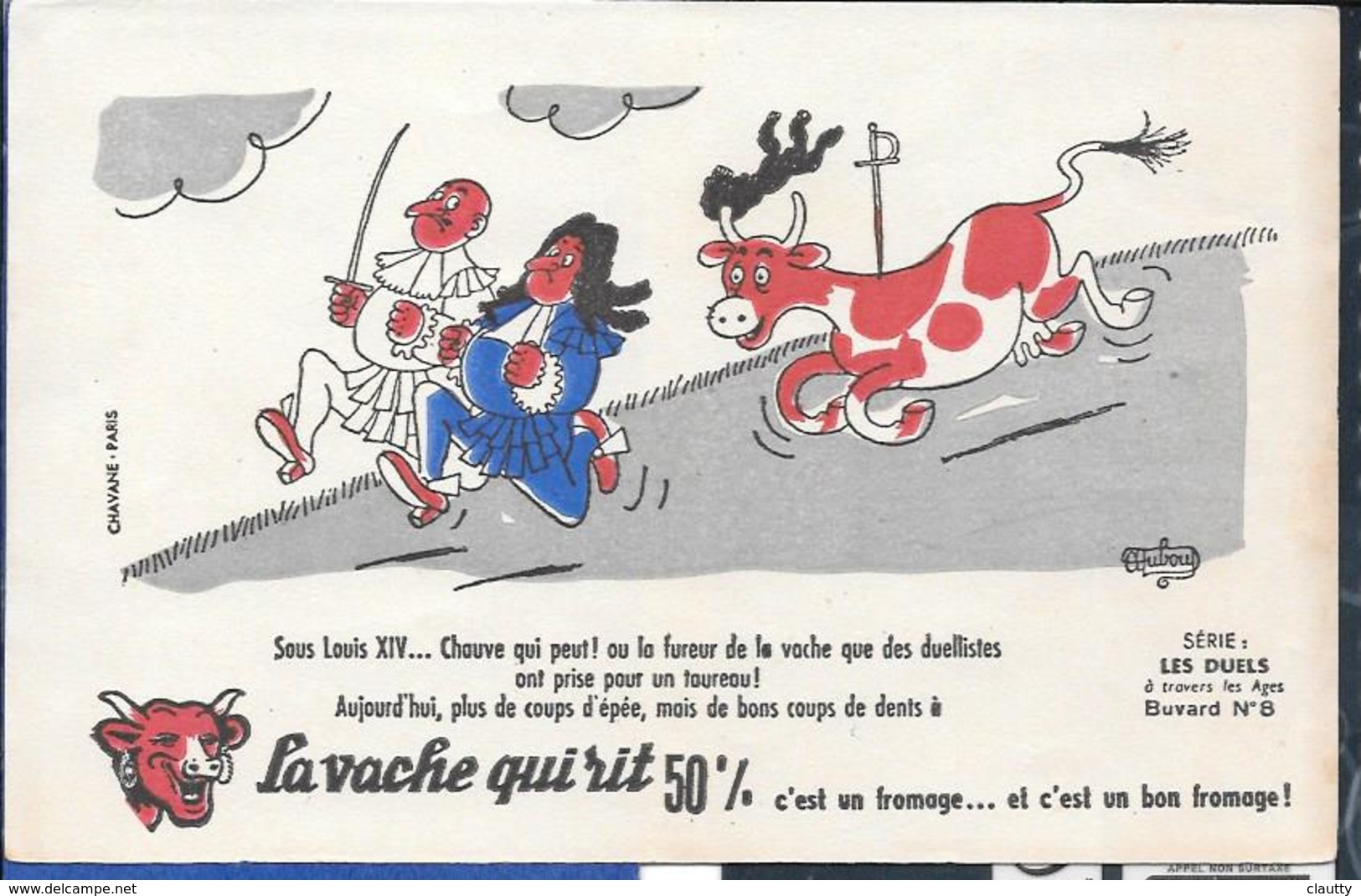 Buvard La Vache Qui Rit , Série Les Duels à Travers Les âges N°08/10 - Colecciones & Series