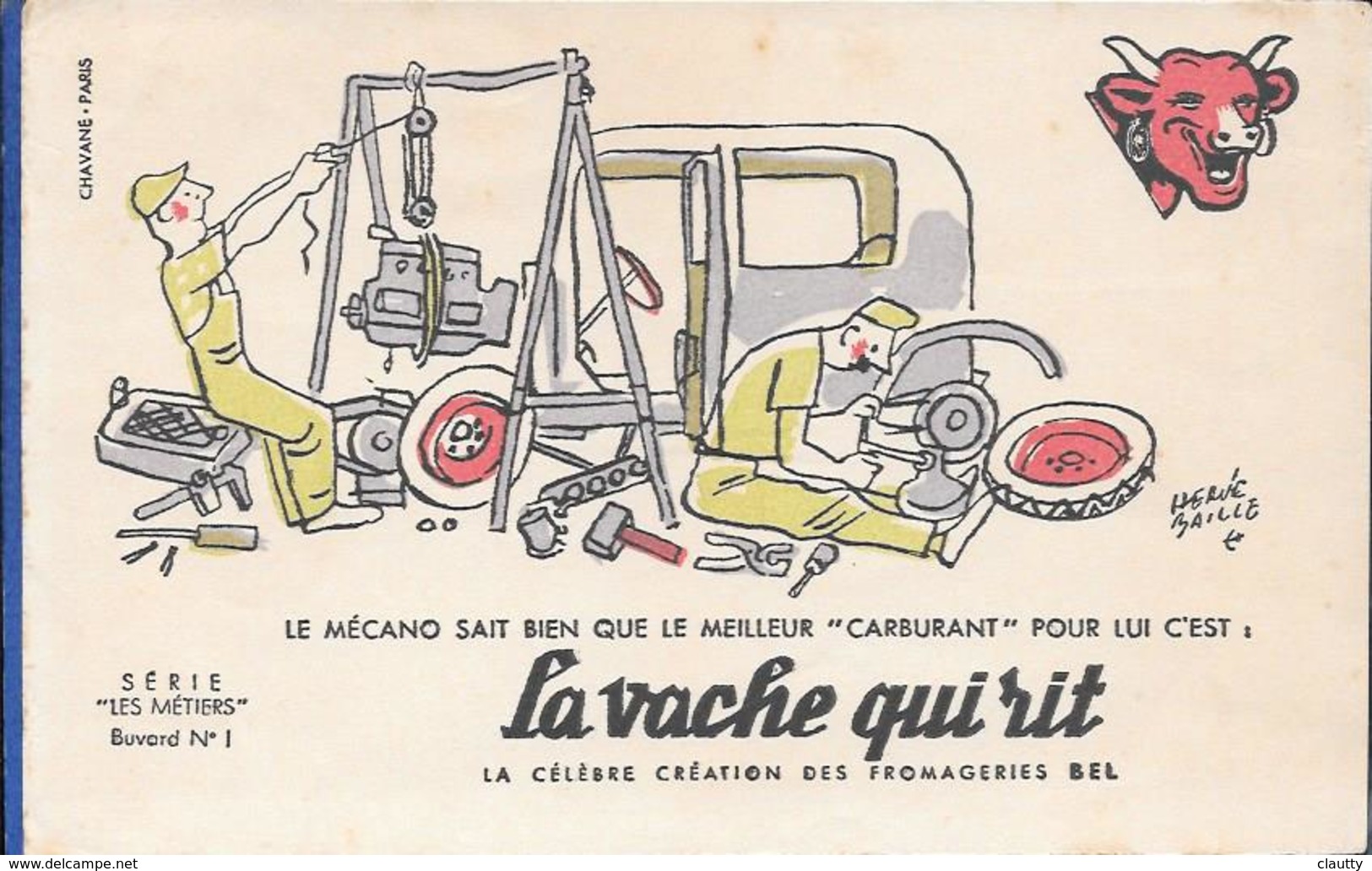 Buvard La Vache Qui Rit , Série Les Métiers  N°01/10 - Collections, Lots & Series