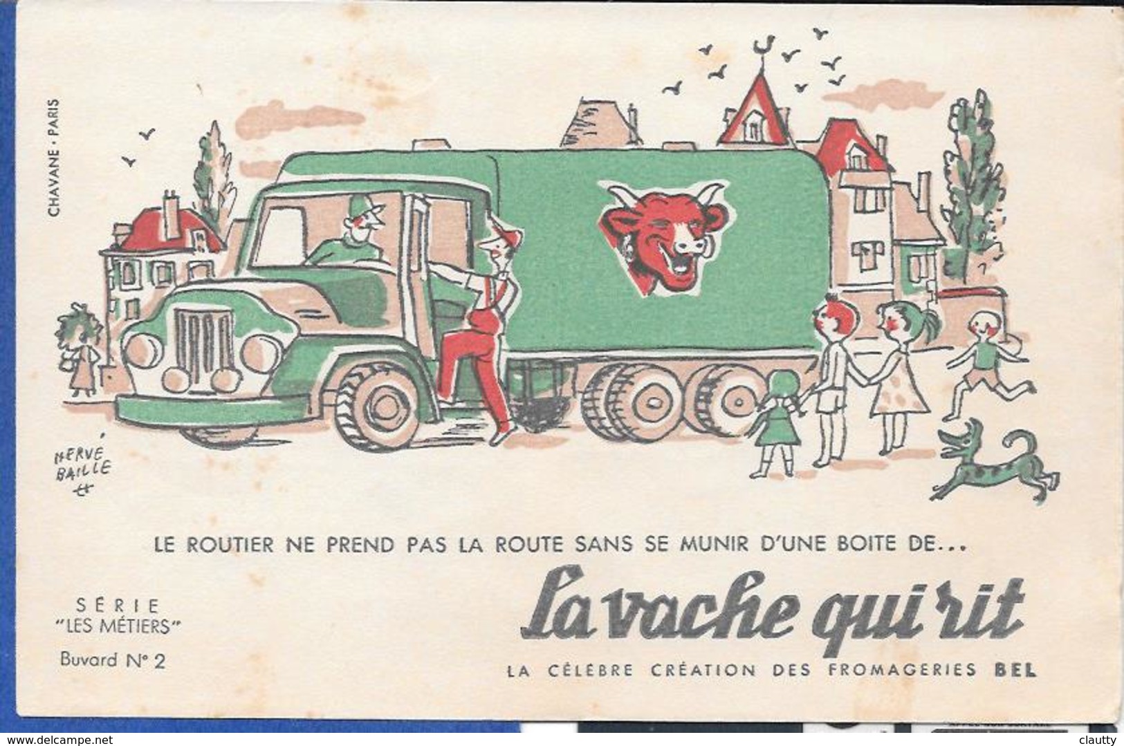 Buvard La Vache Qui Rit , Série Les Métiers  N°02/10 - Colecciones & Series