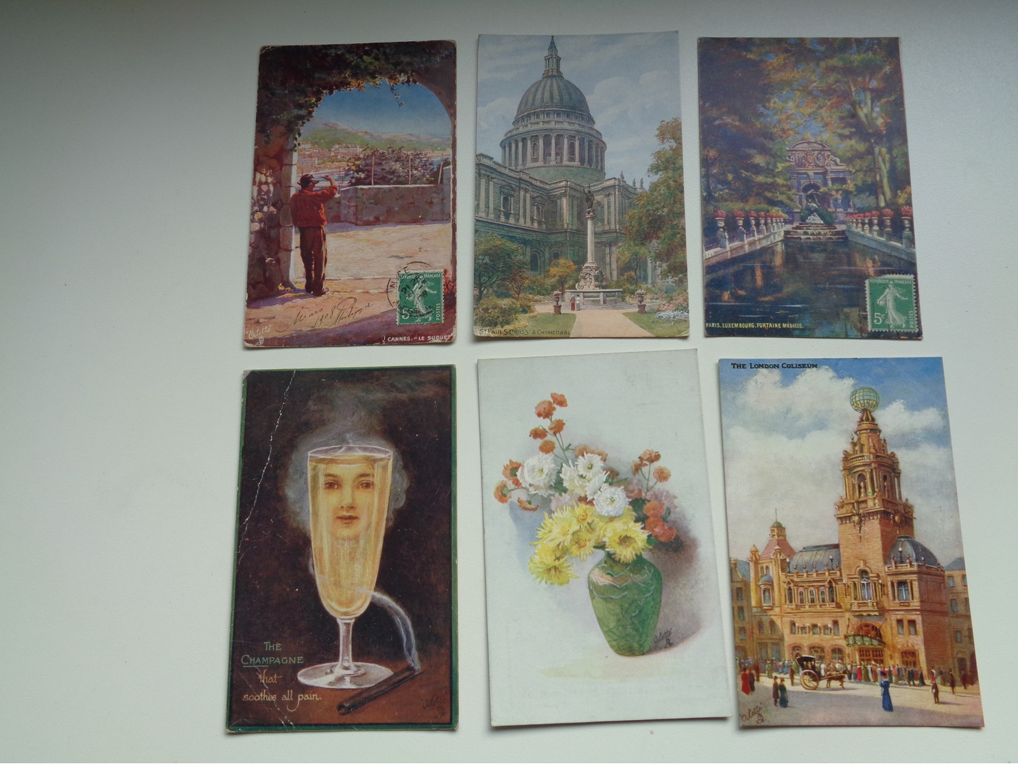 Beau Lot De 60 Cartes Postales De Fantaisie " Oilette "  Raphael Tuck & Sons    Mooi Lot Van 60 Postkaarten Fantasie - 5 - 99 Cartes