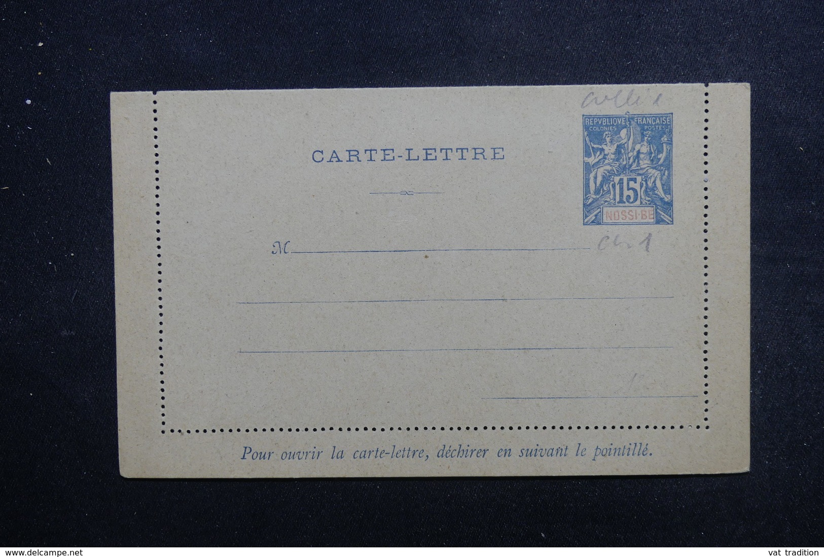 NOSSI BE - Entier Postal Au Type Groupe, Non Circulé - L 49387 - Briefe U. Dokumente