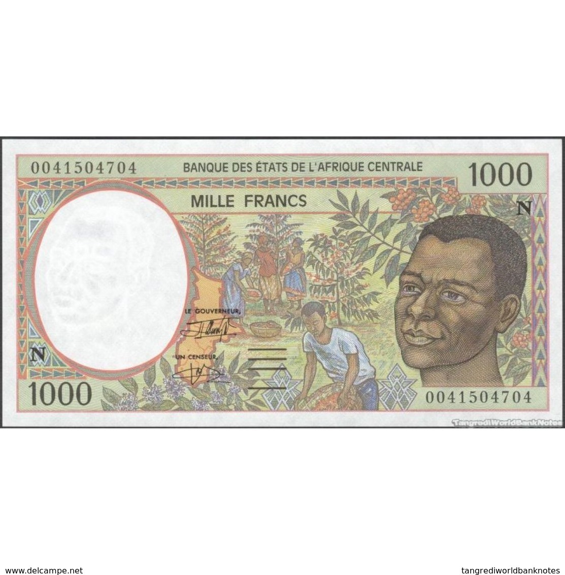 TWN - EQUATORIAL GUINEA (C.A.S.) 502Nh - 1000 1.000 Francs 2000 UNC - Guinea Ecuatorial