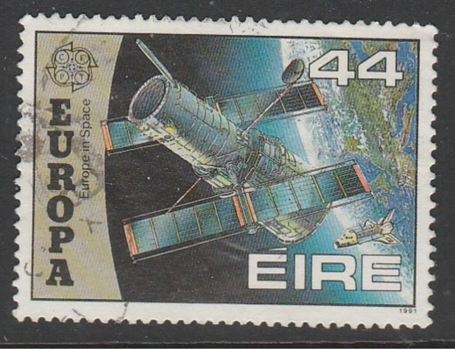 Ireland 1991 EUROPA Stamps - European Aerospace 44 P Multicoloured SW 769 O Used - Used Stamps