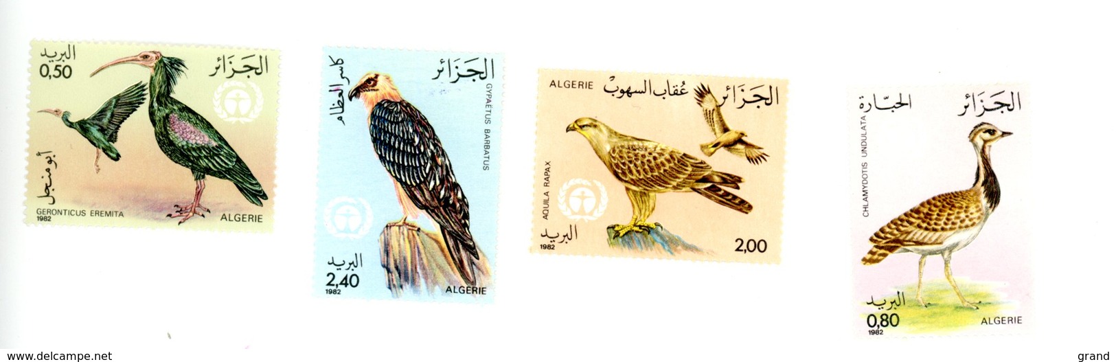 Algérie 1992-Oiseaux,Rapaces-YT 772/5**MNH - Aigles & Rapaces Diurnes