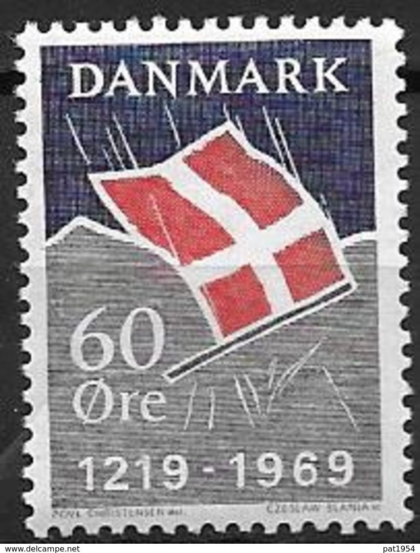 Danemark 1969 N° 492 Neuf** 750 Ans Du Drapeau - Nuovi
