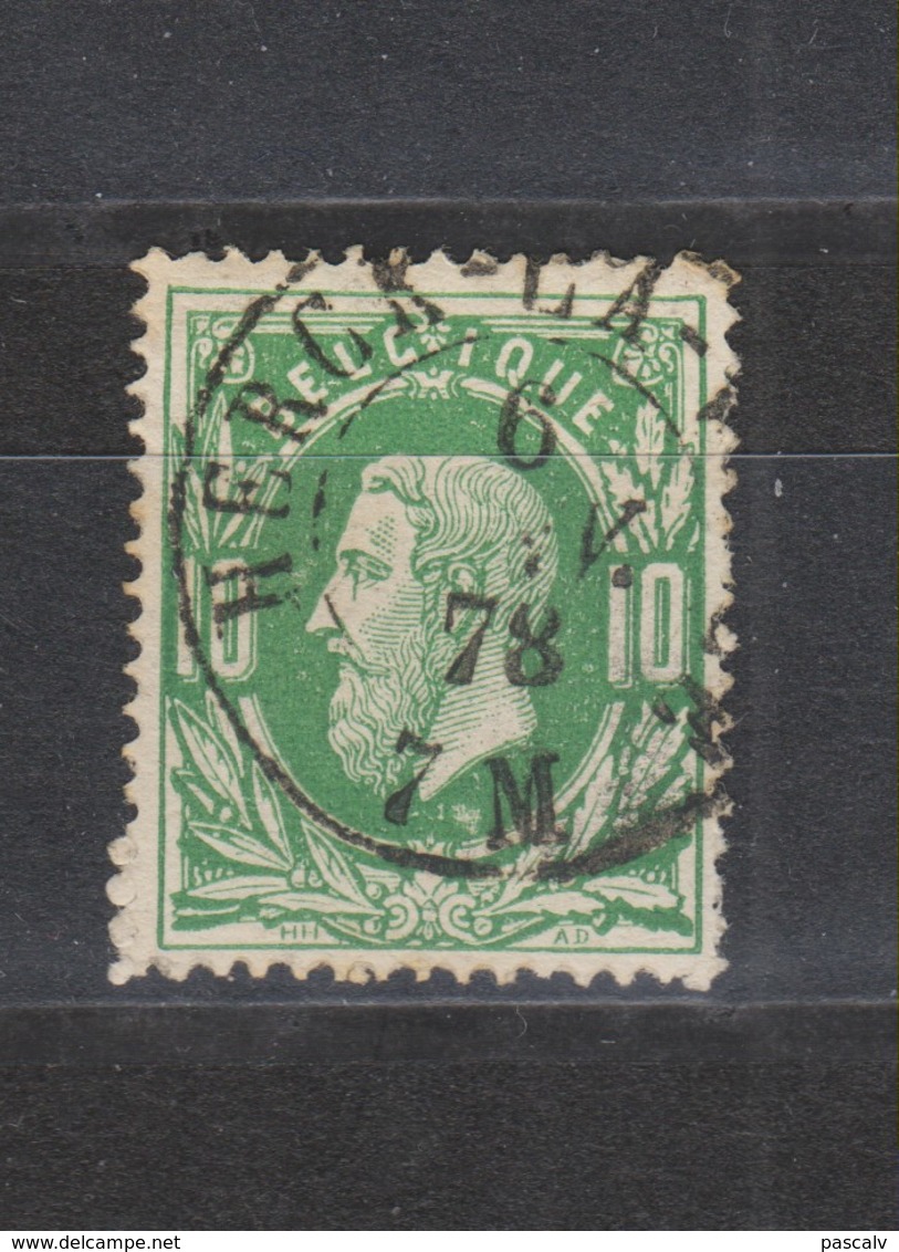 COB 30 Oblitération Double Cercle HERCK-LA-VILLE +12 - 1869-1883 Leopold II