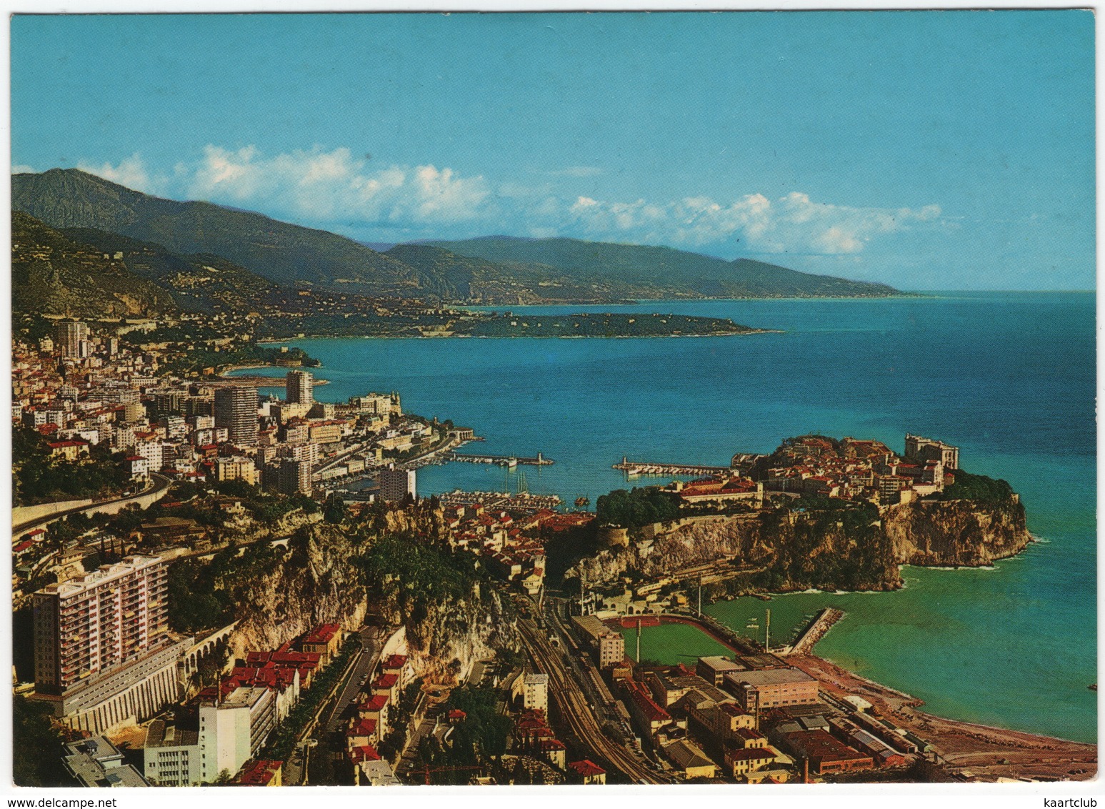 Principauté De Monaco - Vue Générale. Au Fond L'Italie - Panoramische Zichten, Meerdere Zichten