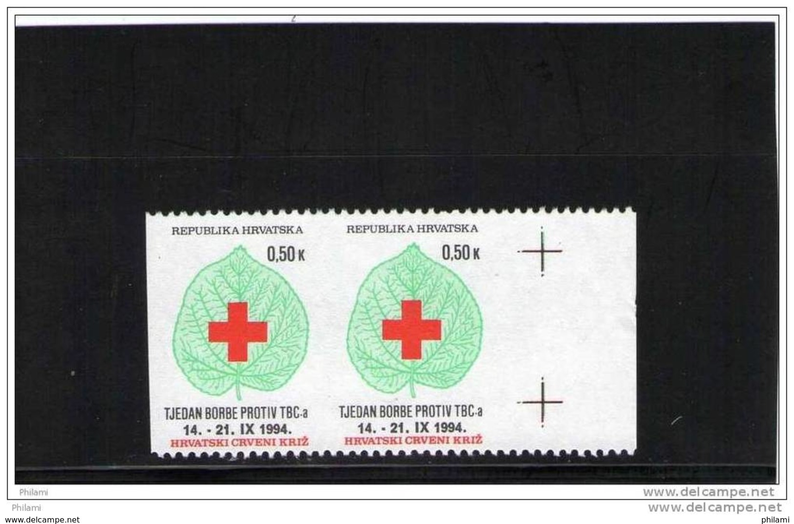 Croix Rouge Croatie Variété, Essais, Rebut. Lot 22 - Croatie