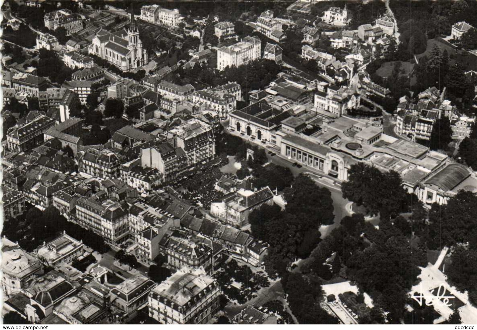 CPSM Grand Format AIX LES BAINS  Vue Generale Aérienne RV Edit TELE - Aix Les Bains