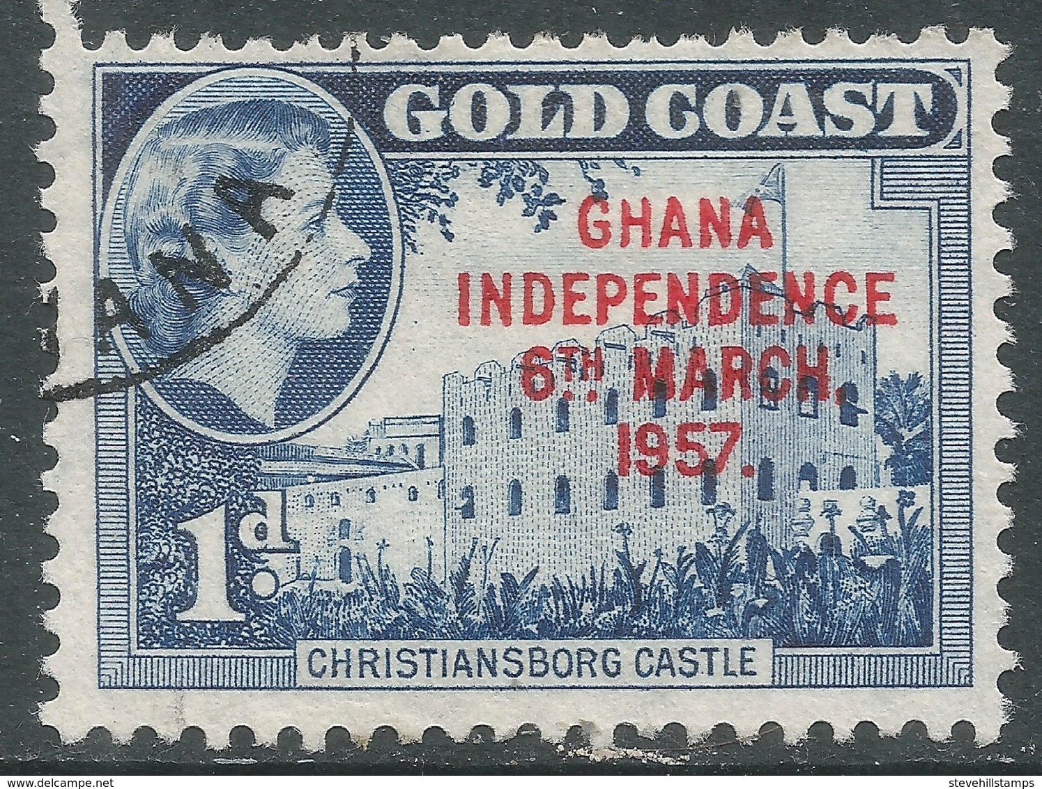 Ghana. 1957-58 Stamps Of Gold Coast O/P. 1d Used. SG 171 - Ghana (1957-...)