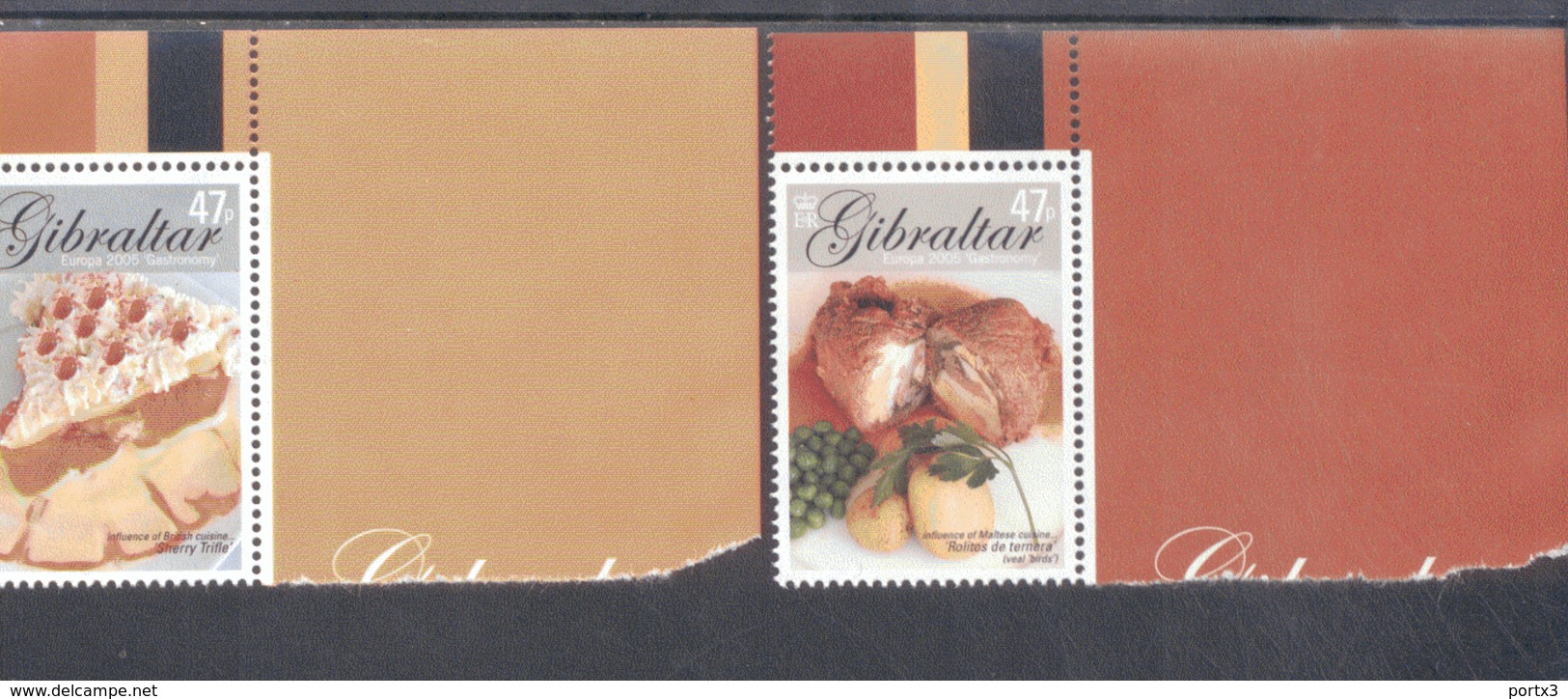 CEPT Gastronomie Gibraltar 1122 - 1125 MNH ** Postfrisch - 2005