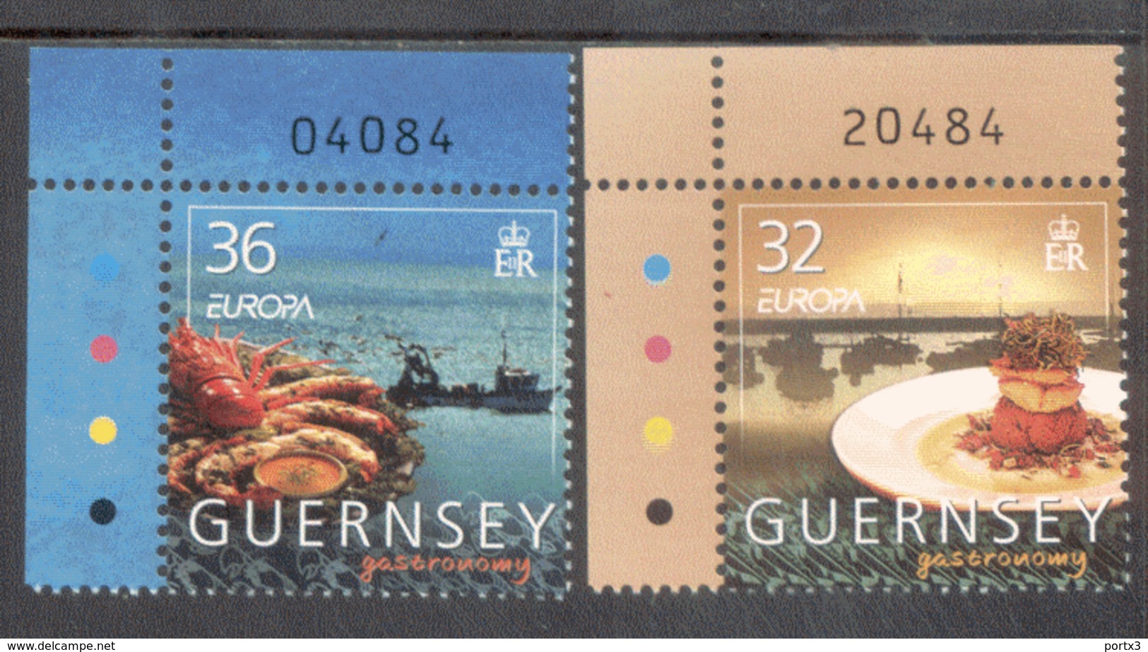 CEPT Gastronomie Guernsey 1045 - 1046 MNH ** Postfrisch - 2005