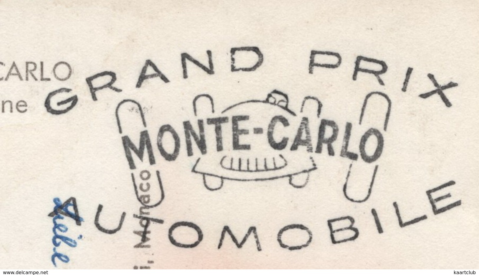 Monaco - Monte-Carlo: Le Port Et La Condamine (Postmark: 'Grand Prix Automobile - Monte-Carlo') - La Condamine
