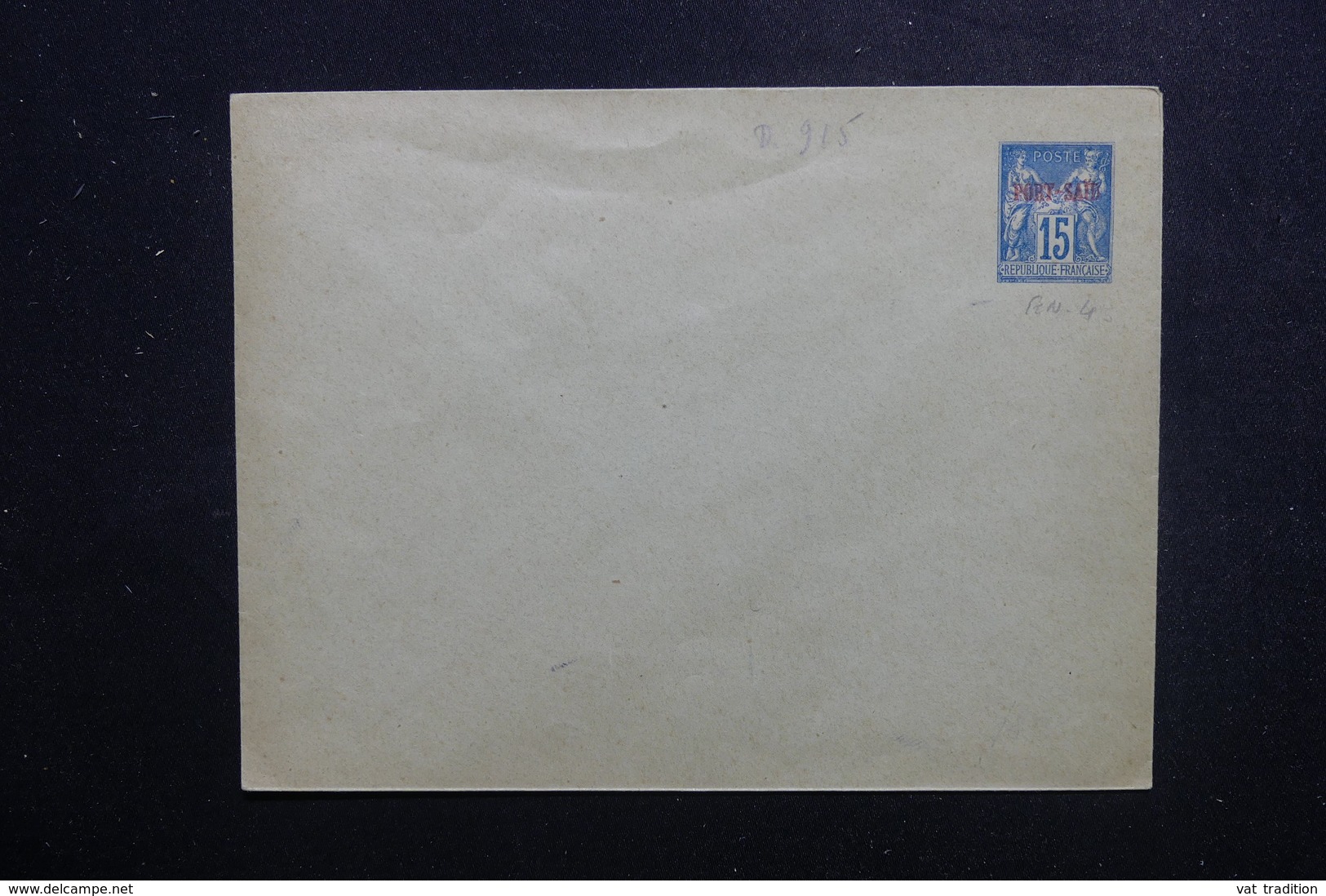 PORT SAÏD - Entier Postal Type Sage Surchargé, Non Circulé - L 49475 - Covers & Documents