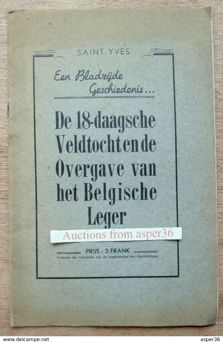 De 18-daagsche Veldtocht En De Overgave Van Het Belgische Leger, Saint-Yves - 1939-45