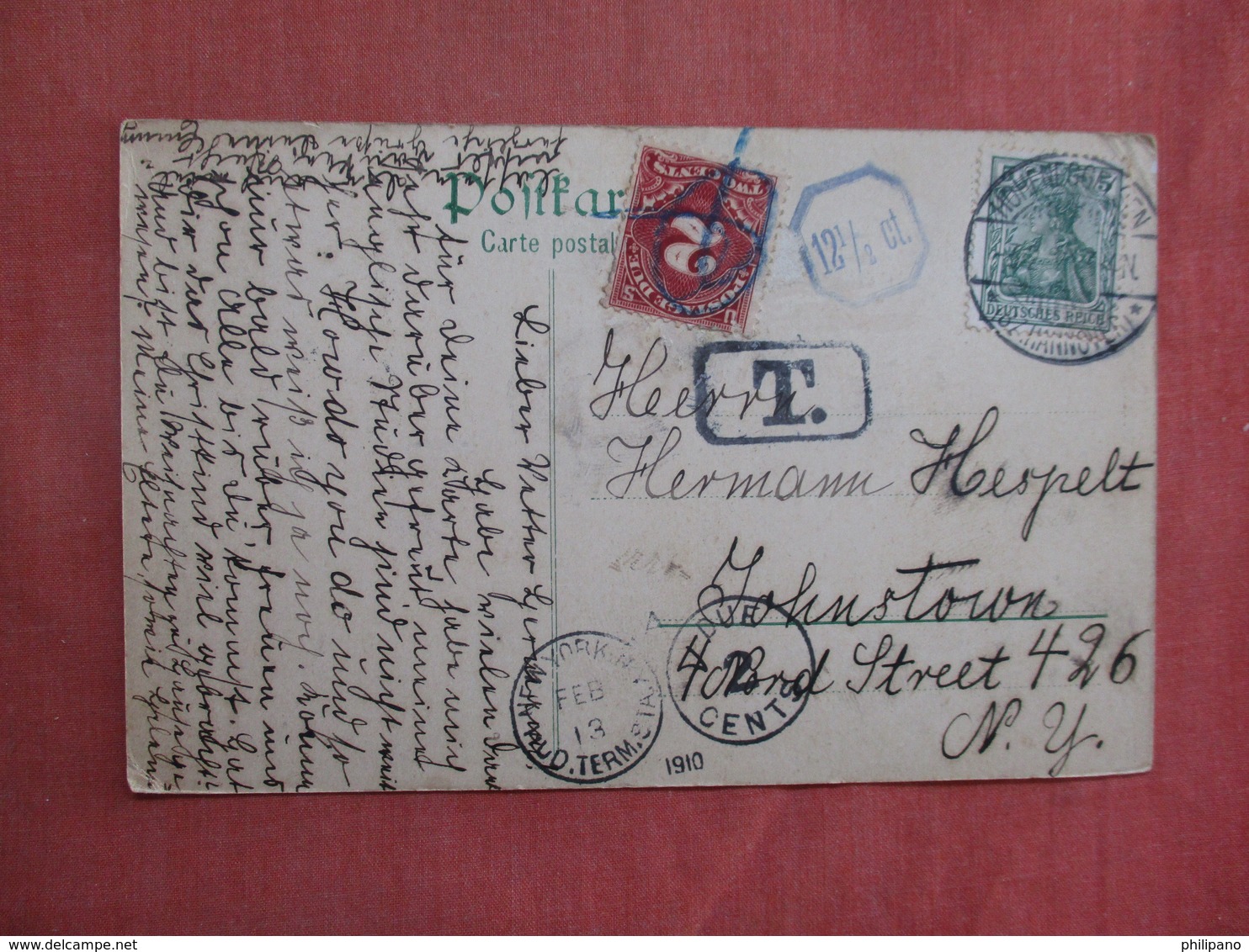 Germany >TO ID Multi View  Mailed To US Postage Due  Stamp & Cancel      Ref 3763 - To Identify