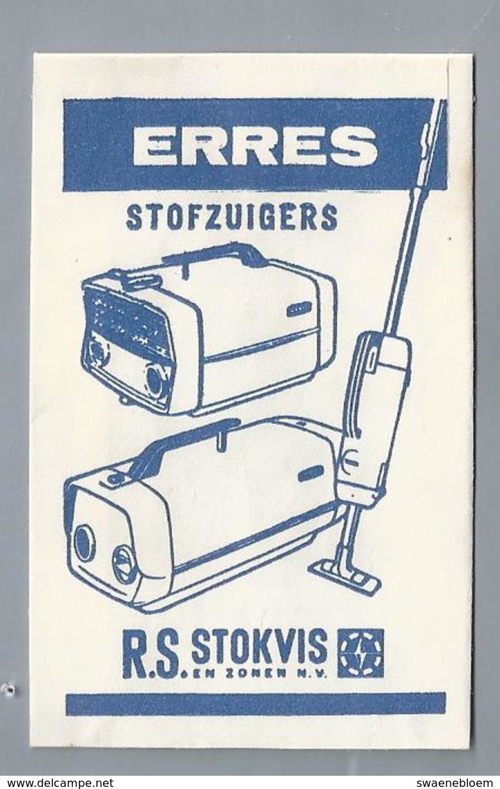 Suikerzakje.- STOKVIS En ZONEN N.V. ERRES STOFZUIGERS. Sugar Bag. Embalage De Sucre. Zucchero. Zucker - Suiker