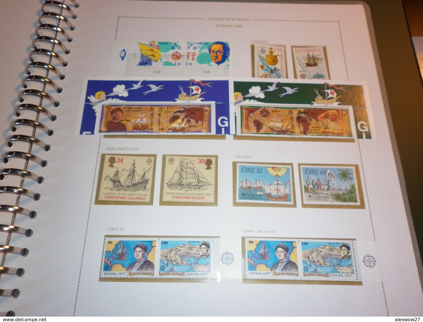 1992 Celebrazione Colombiane tutte l'emissioni ** MNH / VF