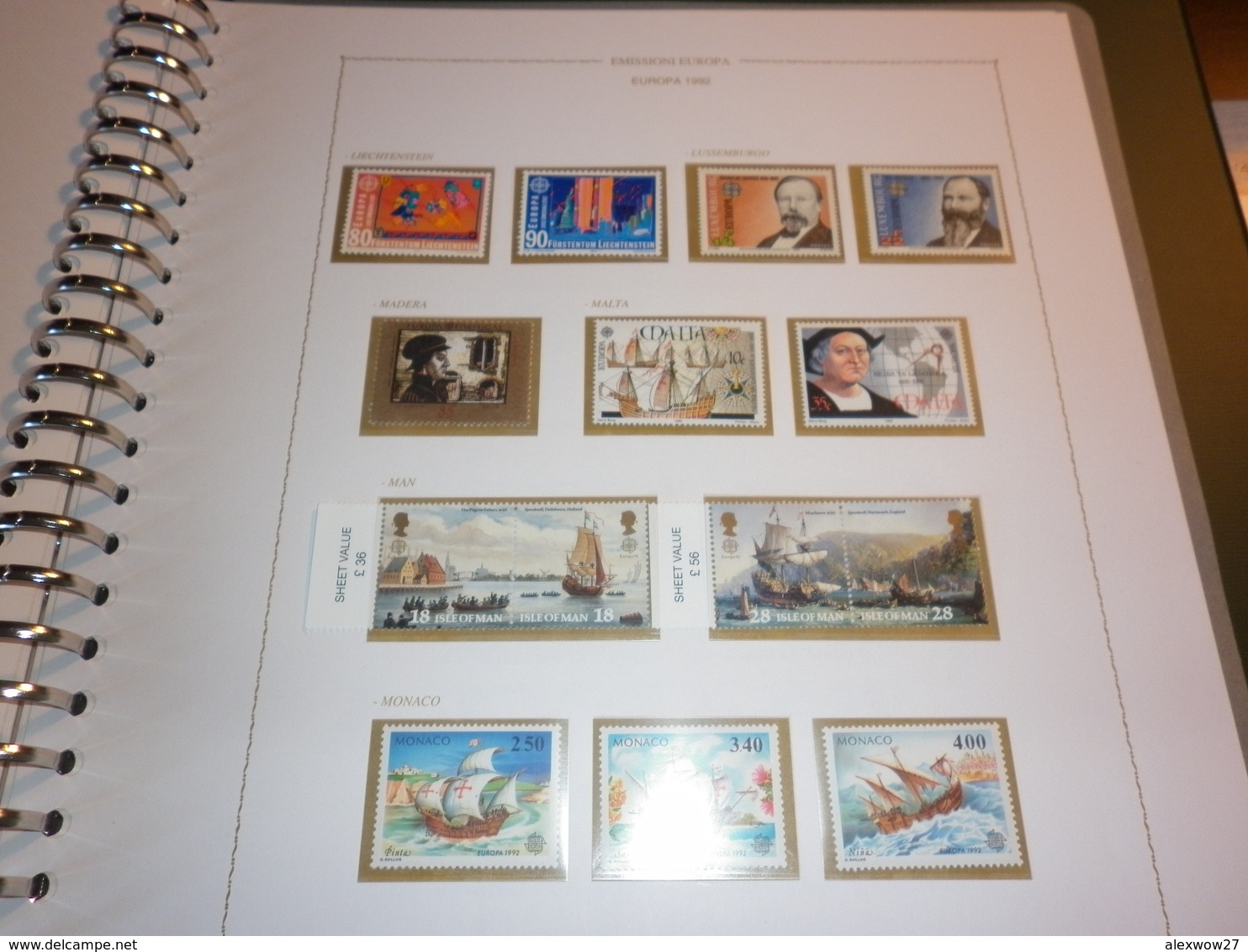 1992 Celebrazione Colombiane tutte l'emissioni ** MNH / VF