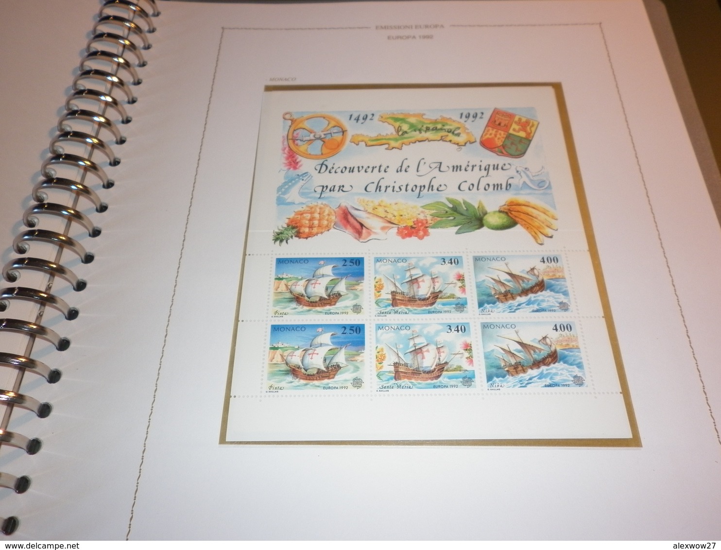 1992 Celebrazione Colombiane tutte l'emissioni ** MNH / VF