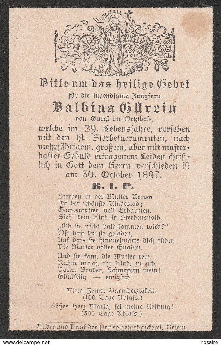 Balbina Strein-1897 - Andachtsbilder