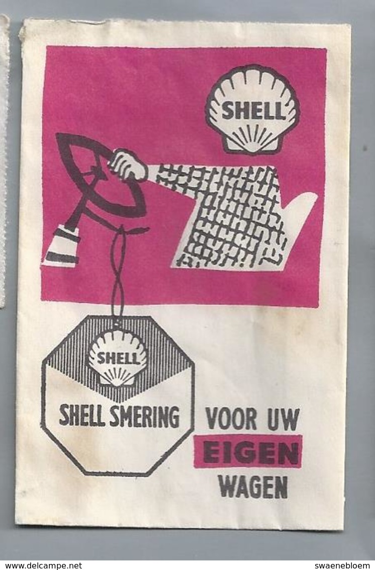 Suikerzakje.- SHELL SMERING. VOOR UW EIGEN WAGEN. Sugar Bag. Embalage De Sucre. Zucchero. Zucker - Suiker