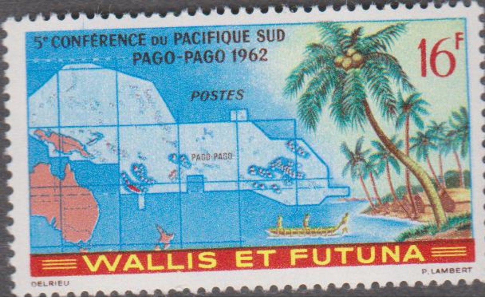 WALLIS ET FUTUNA  1 T Neuf Xx  N° YT 161 - 1962 - 5ème Conférence Pacifique Sud (CPS) - Neufs